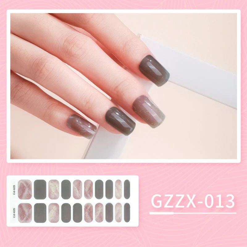 Korean Gel Nail Sticker Waterproof Icy Butterfly Bronzing UV Phototherapy Light Nail Sticker - Image 4