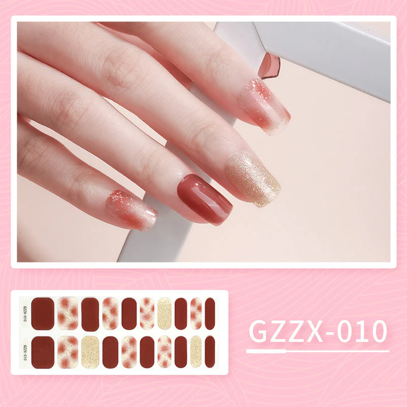 Korean Gel Nail Sticker Waterproof Icy Butterfly Bronzing UV Phototherapy Light Nail Sticker - Image 6
