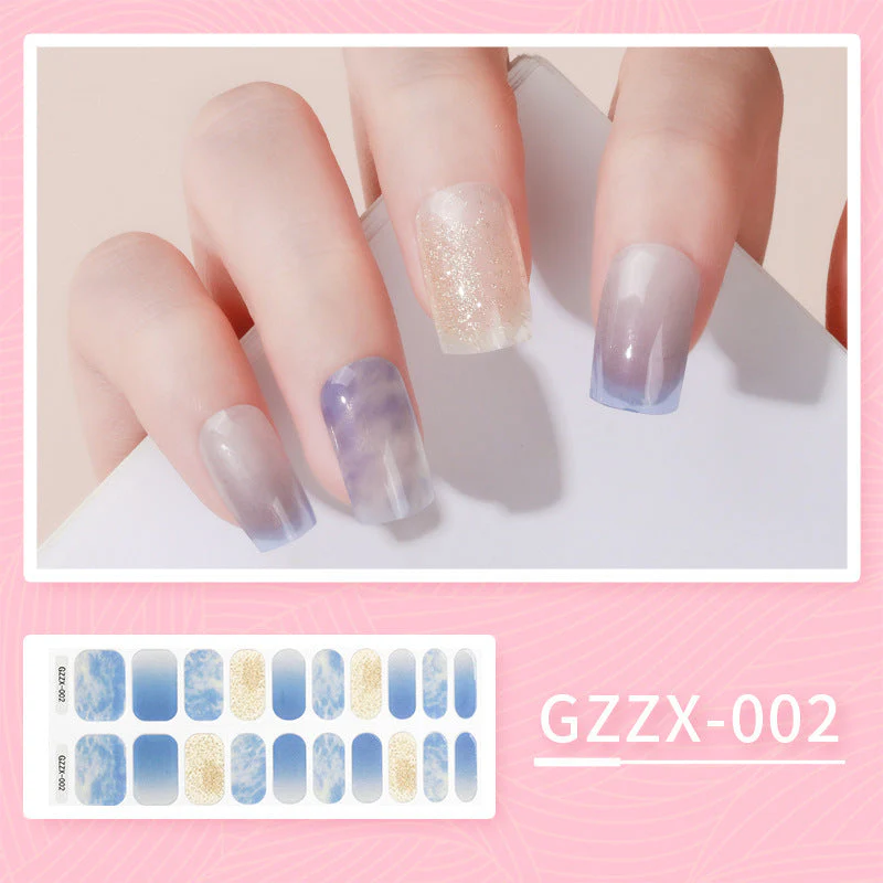 Korean Gel Nail Sticker Waterproof Icy Butterfly Bronzing UV Phototherapy Light Nail Sticker - Image 8