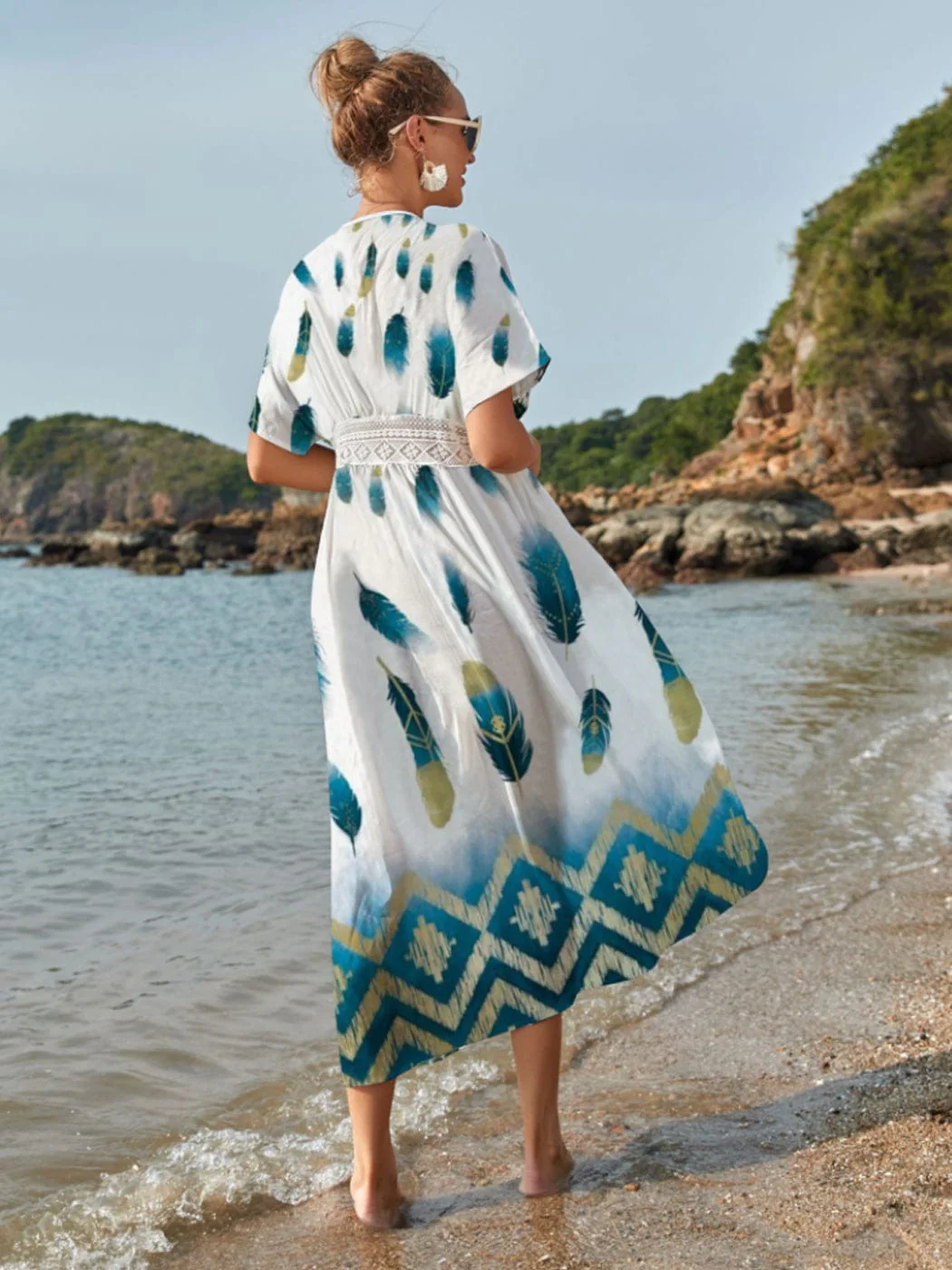 Lace Applique Beach Cardigan - Image 15