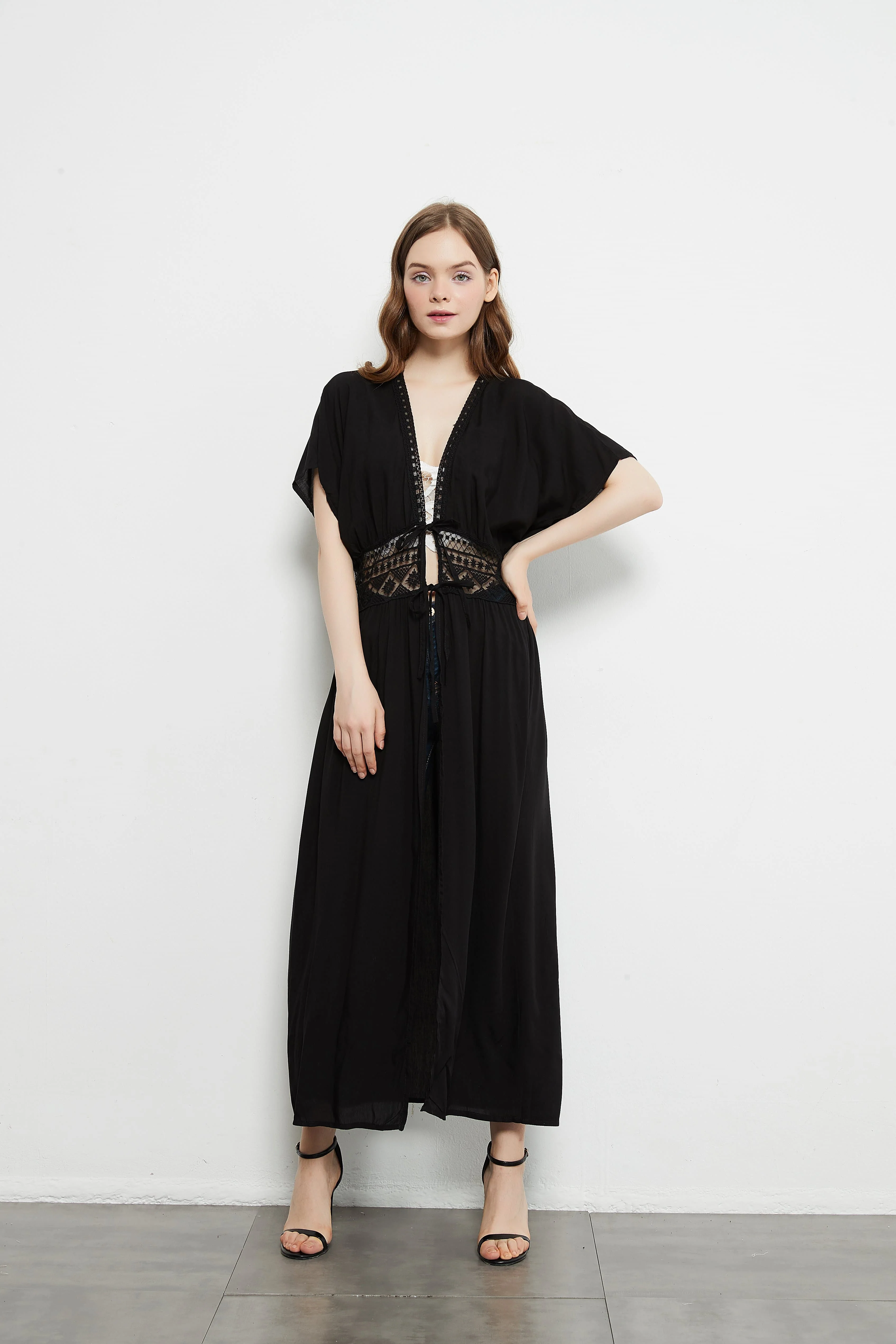 Lace Applique Beach Cardigan - Image 5