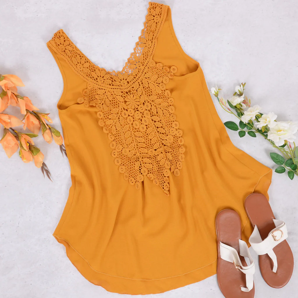 Lace Applique Summer Tank - Image 14