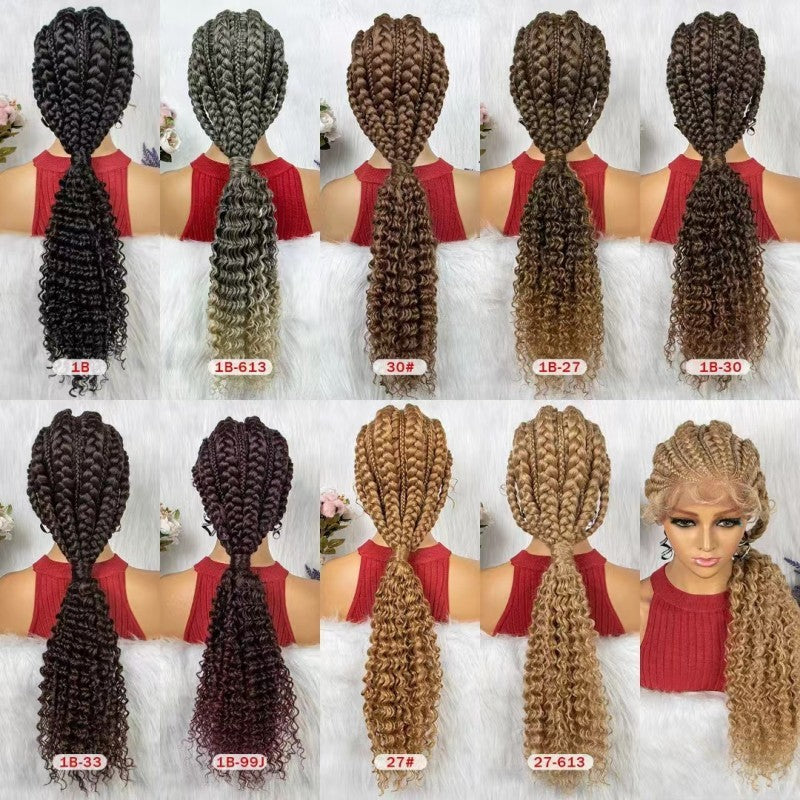 Lace Braided Hand-woven African Wig - Image 10