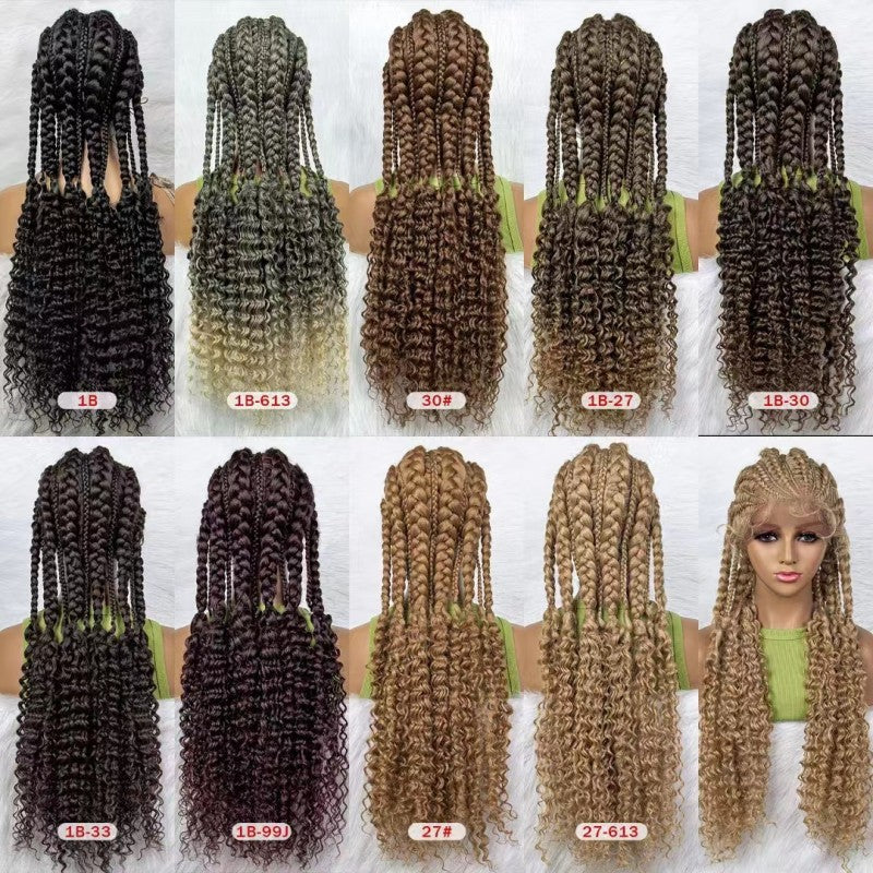 Lace Braided Hand-woven African Wig - Image 4