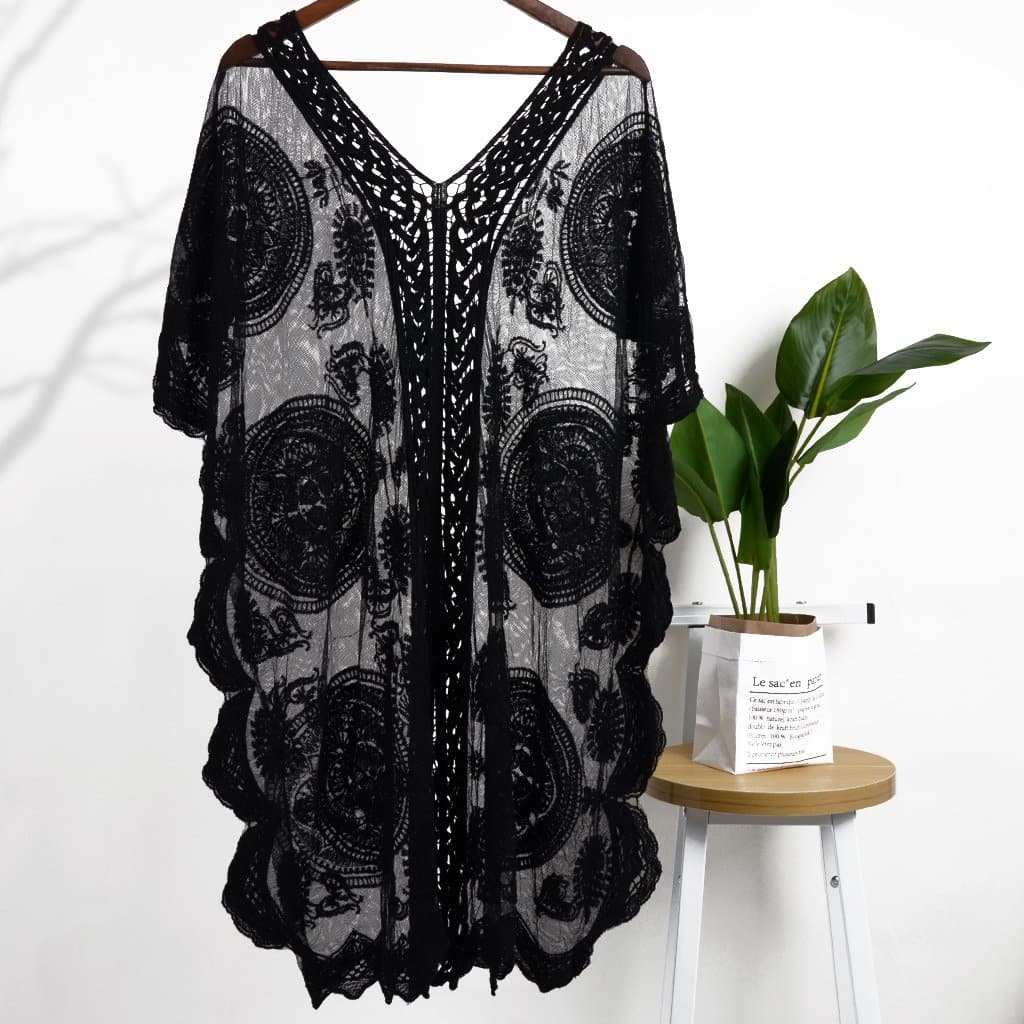 Lace Crochet Bikini Cover-Up - Image 2