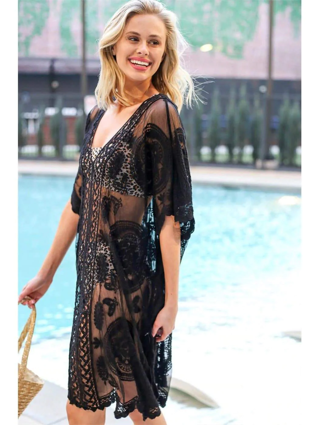 Lace Crochet Bikini Cover-Up - Image 4