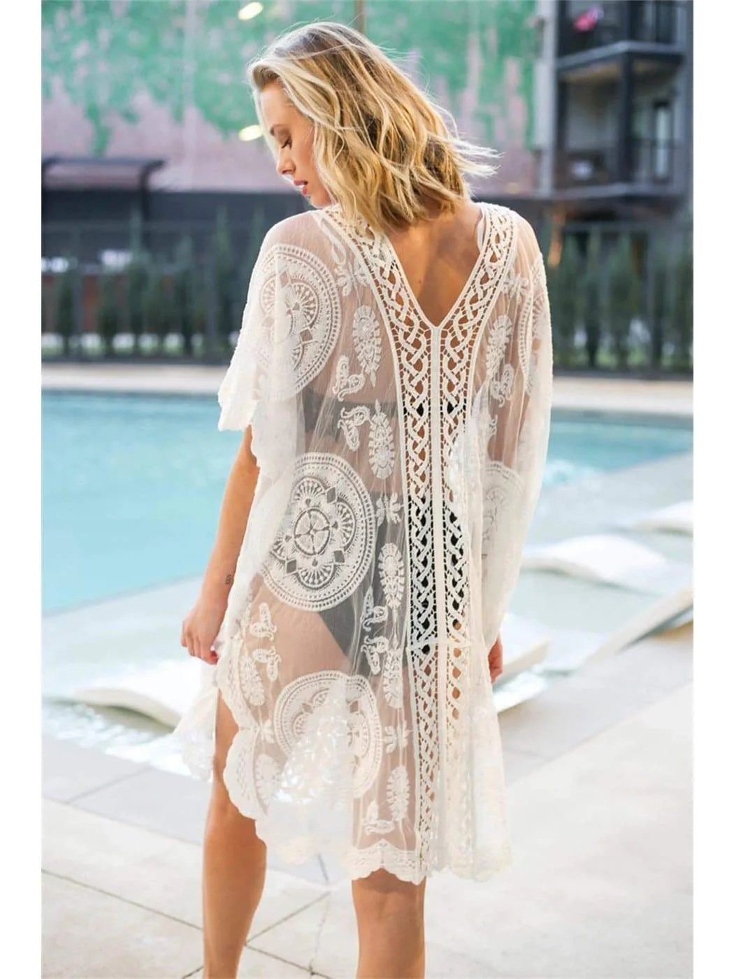 Lace Crochet Bikini Cover-Up - Image 6
