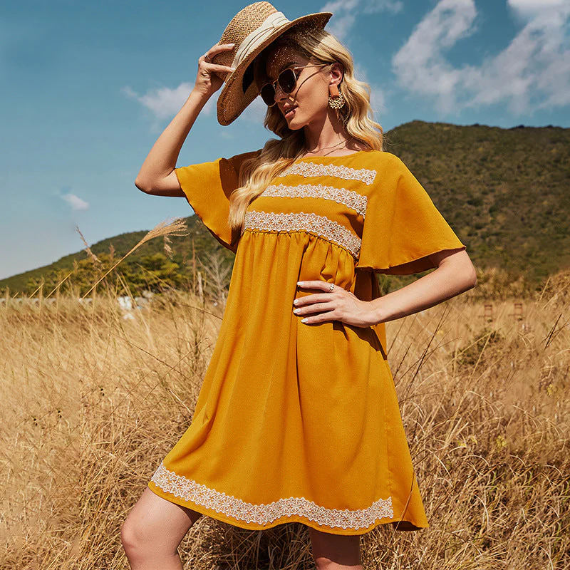 Lace Crochet Summer Dress - Image 3