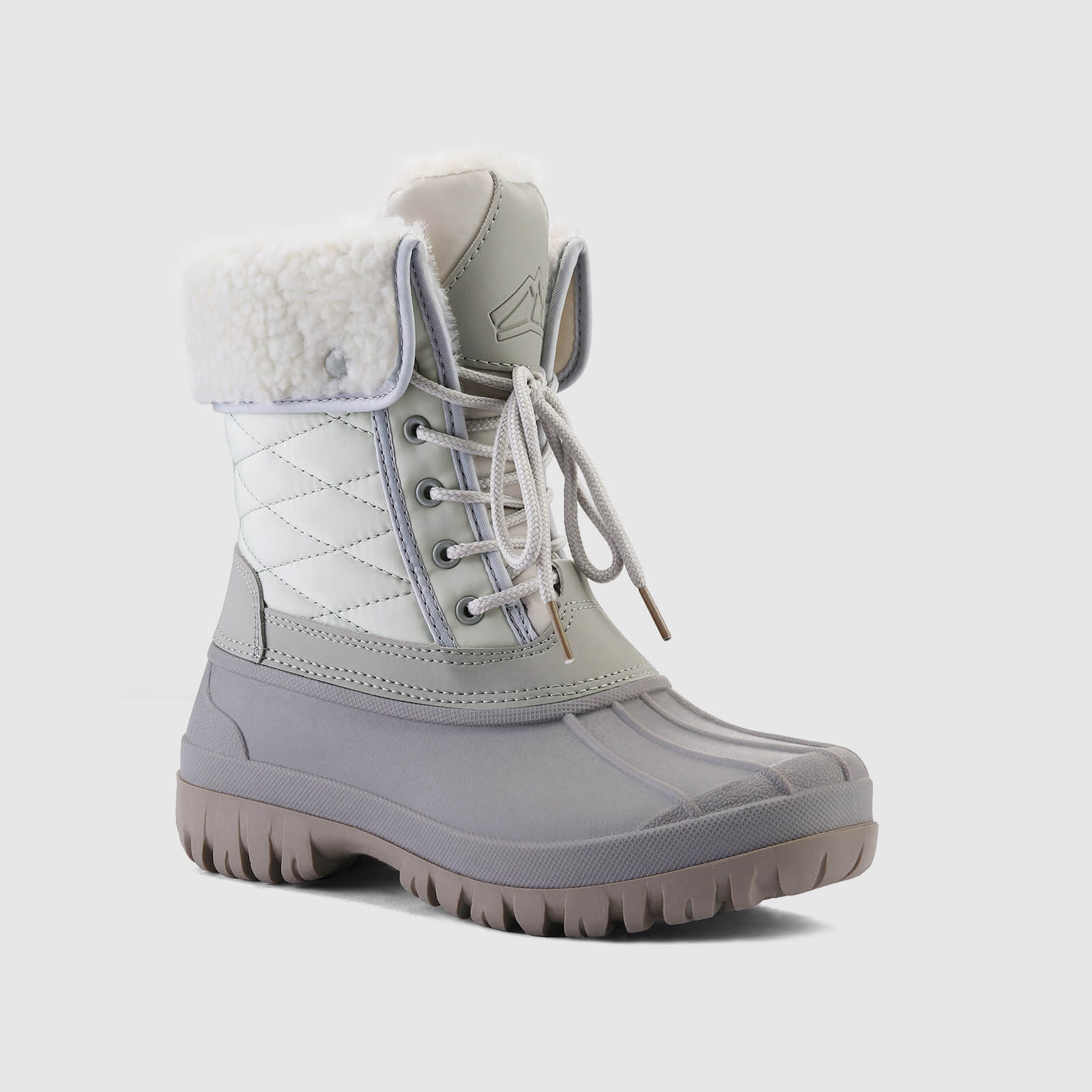 Lace-Up Winter Mid Calf Duck Boots for Outdoor - Image 5