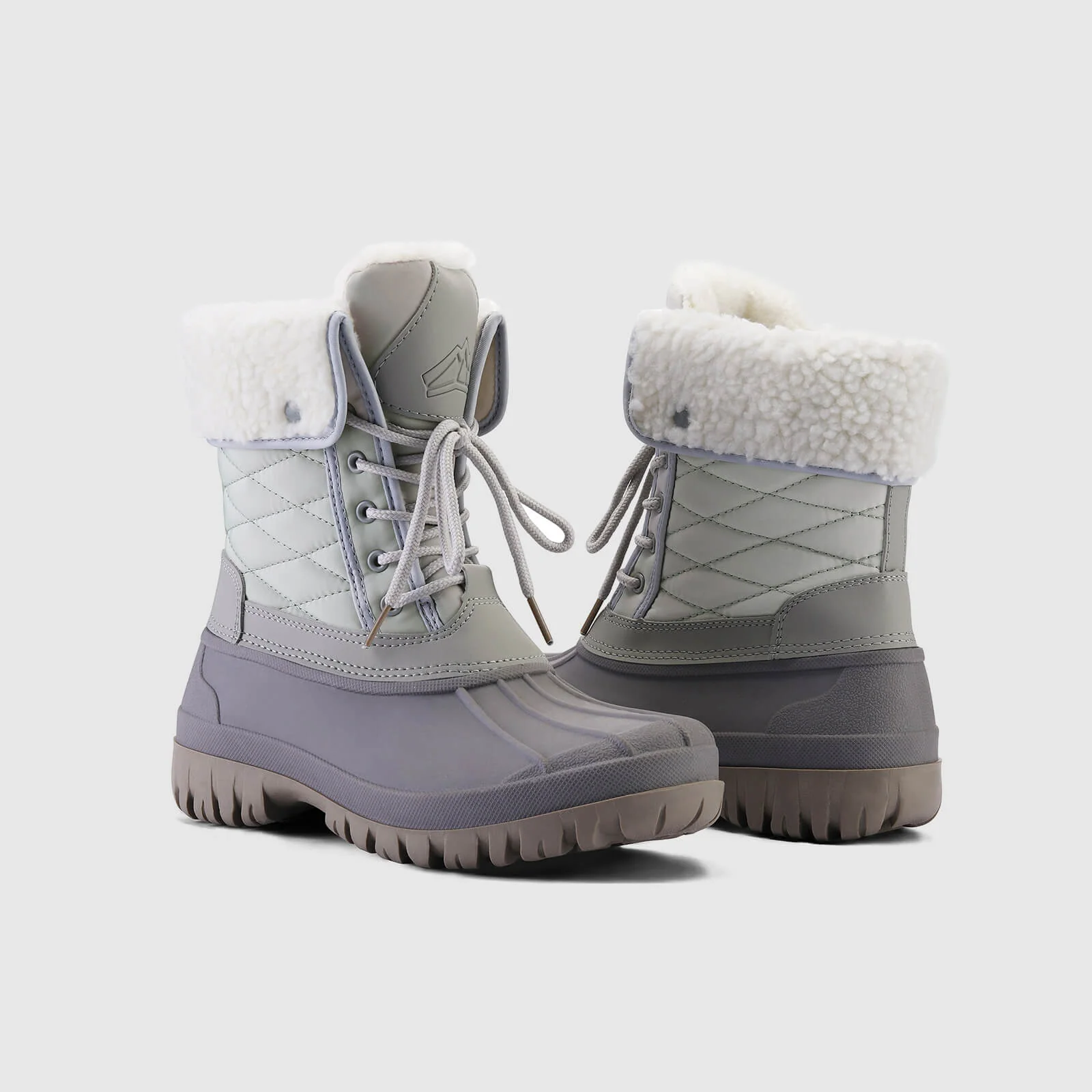 Lace-Up Winter Mid Calf Duck Boots for Outdoor - Image 6
