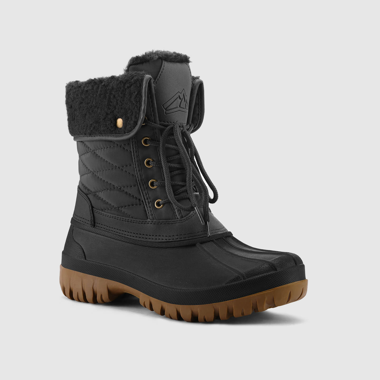 Lace-Up Winter Mid Calf Duck Boots for Outdoor - Image 7