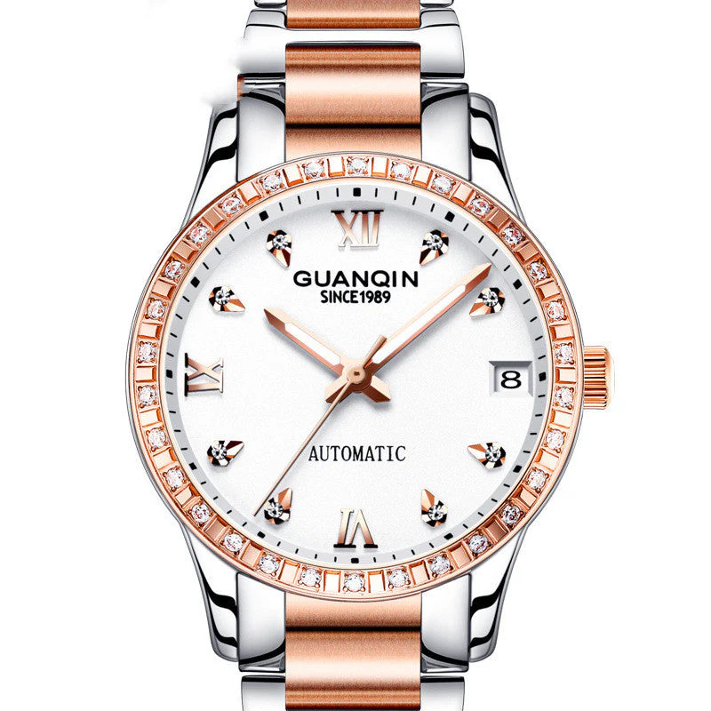 Ladies Diamond-studded Luminous Mechanical Watch - Image 4