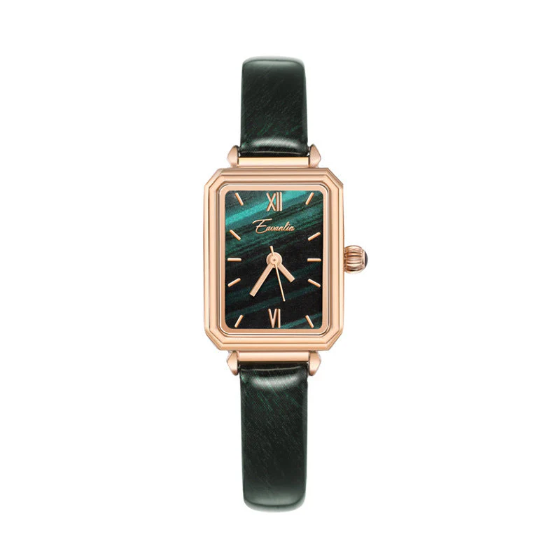 Ladies Malachite Green Textured Dial Small Green Watch - Image 8