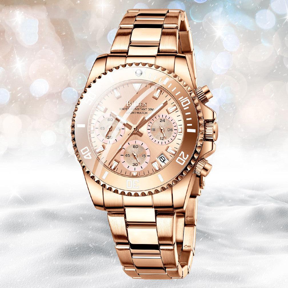 Ladies Multifunctional Quartz Waterproof Business Watch - Image 2