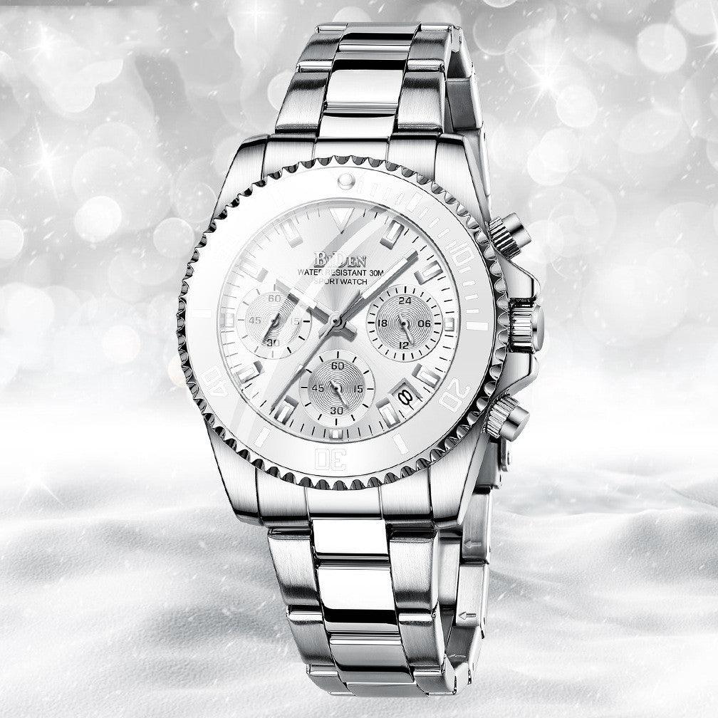Ladies Multifunctional Quartz Waterproof Business Watch - Image 4