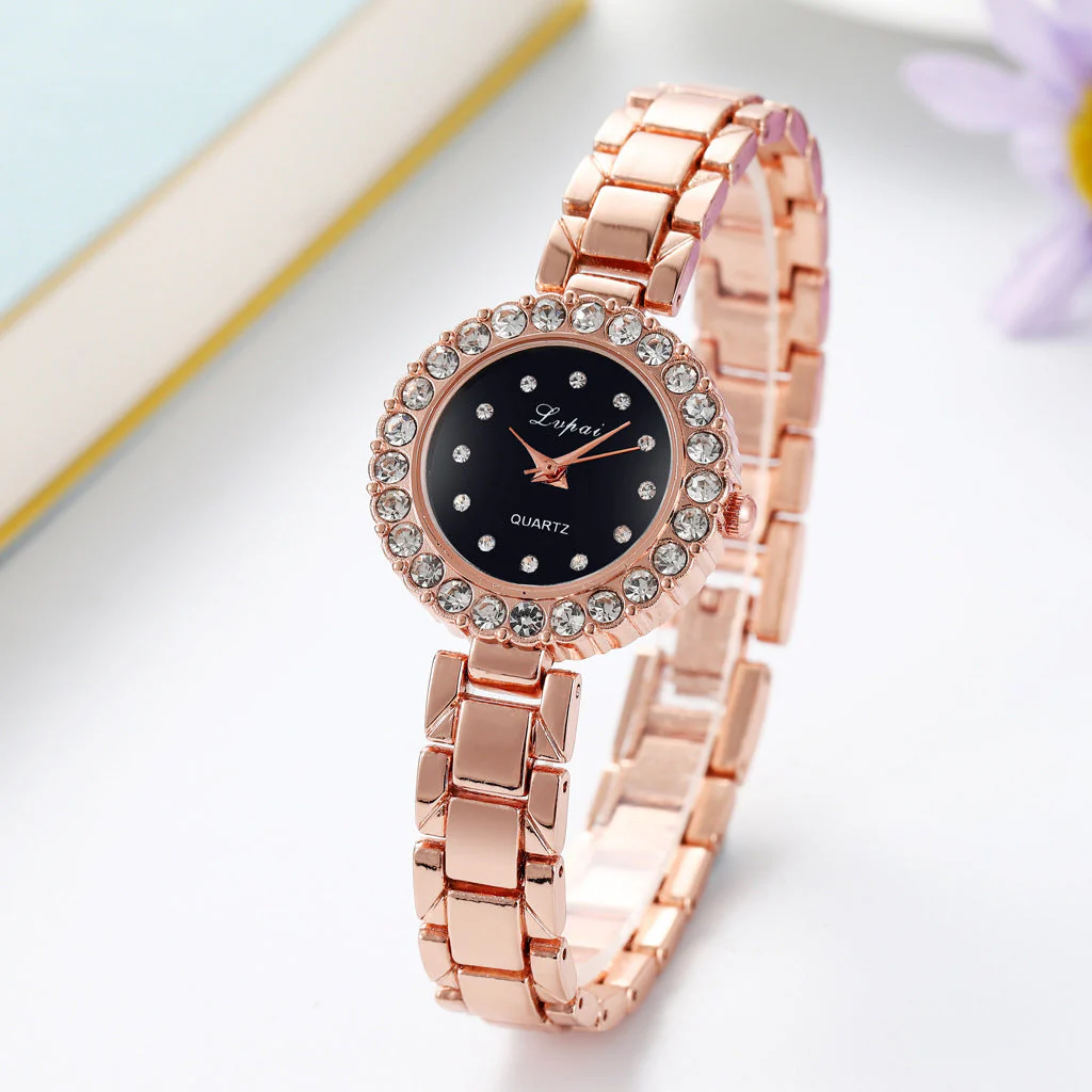 Ladies Steel Band Watch Band Bracelet Set Quartz - Image 3