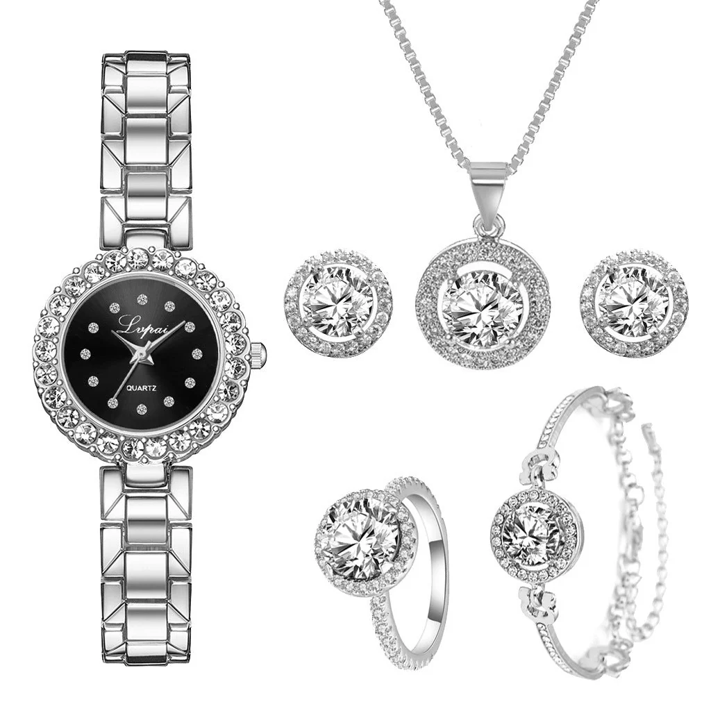 Ladies Steel Band Watch Band Bracelet Set Quartz - Image 7
