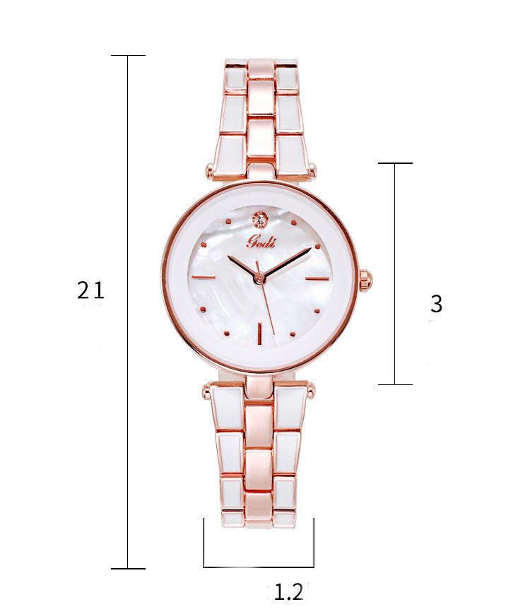Ladies Watch Korean Style Student White Quartz - Image 2