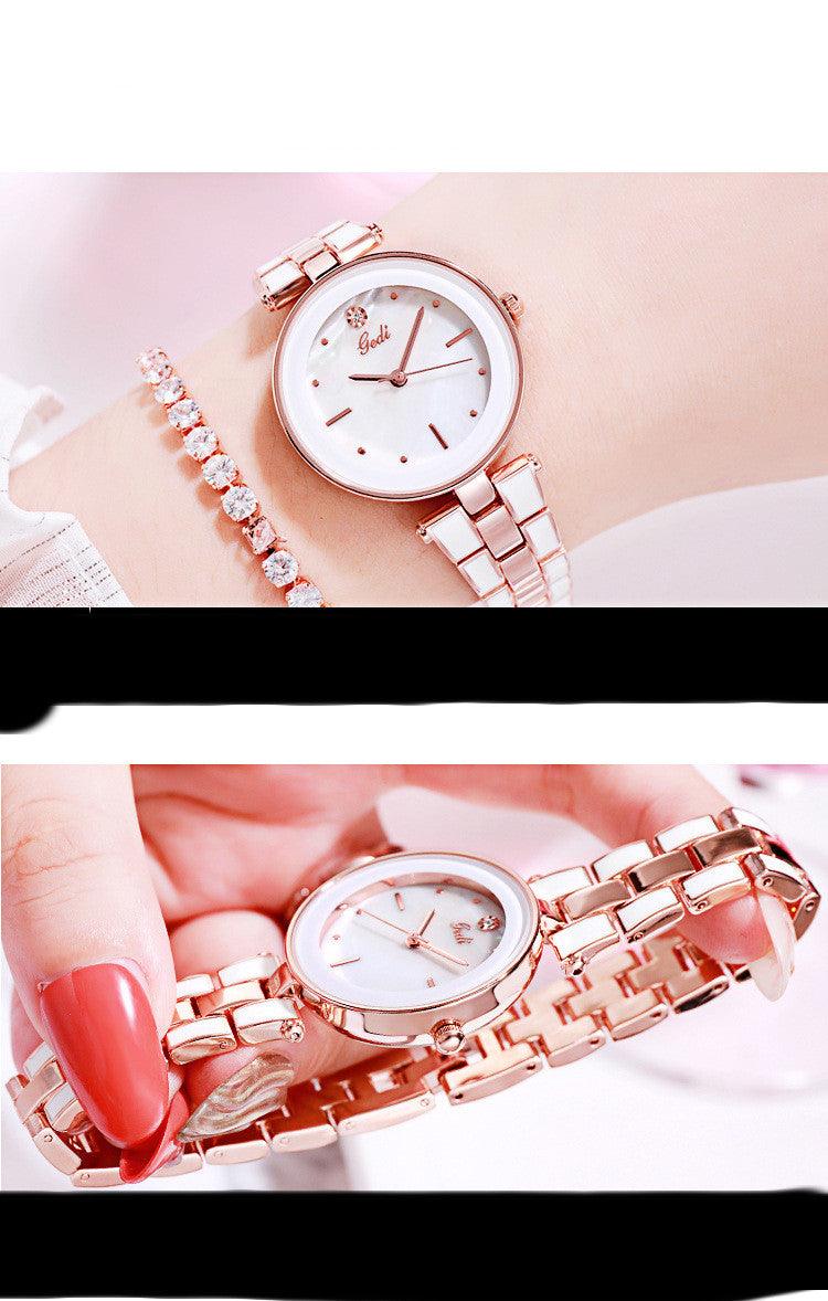 Ladies Watch Korean Style Student White Quartz - Image 6