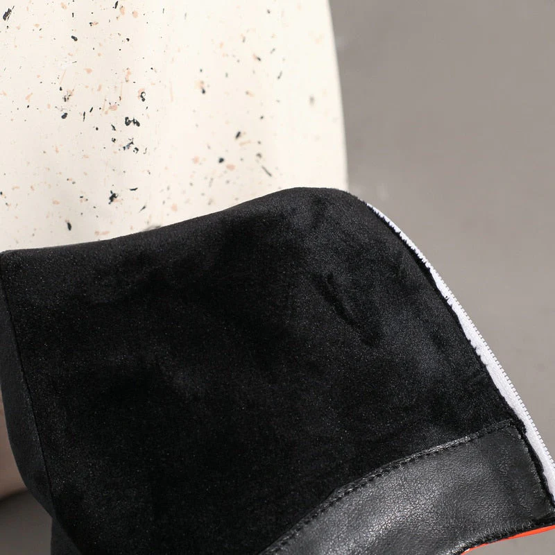 Ladies Patent PU Leather Boots - Image 23