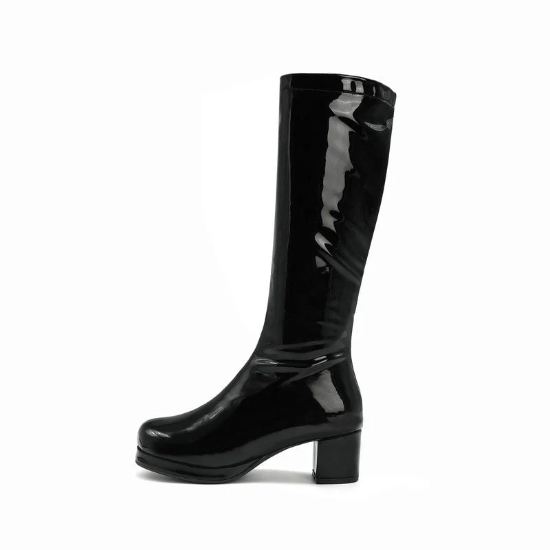 Leather Waterproof Knee High Boots 5-10.5 - Image 14
