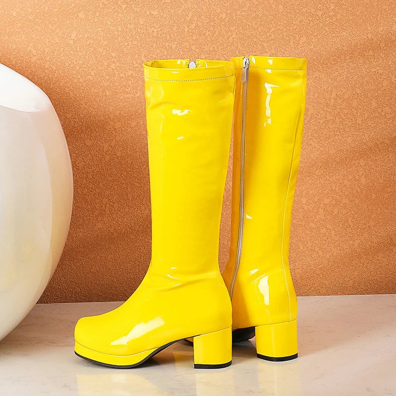 Leather Waterproof Knee High Boots 5-10.5 - Image 27