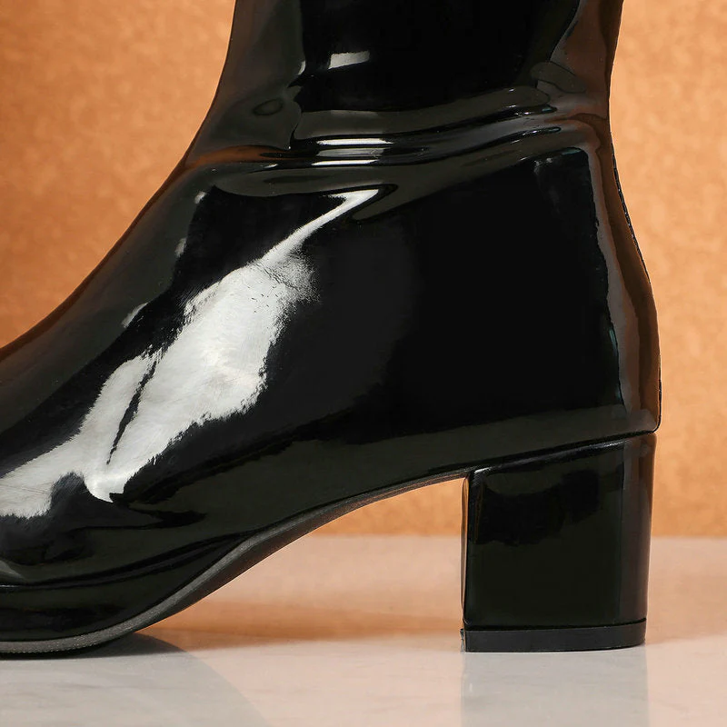 Leather Waterproof Knee High Boots 5-10.5 - Image 28