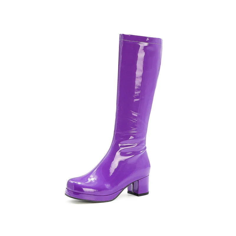 Leather Waterproof Knee High Boots 5-10.5 - Image 29