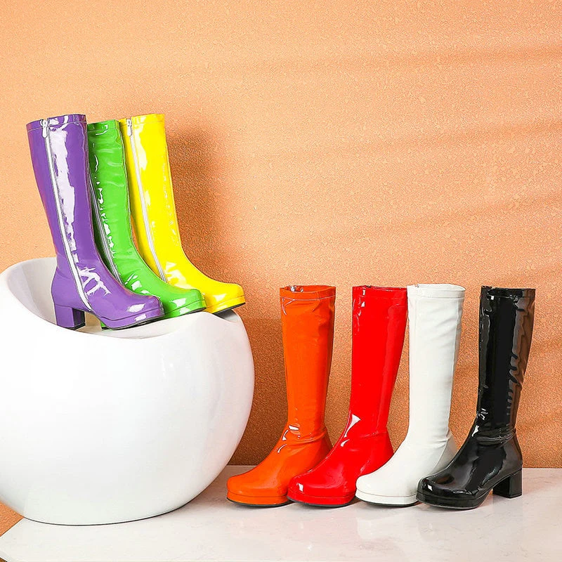 Leather Waterproof Knee High Boots 5-10.5 - Image 3