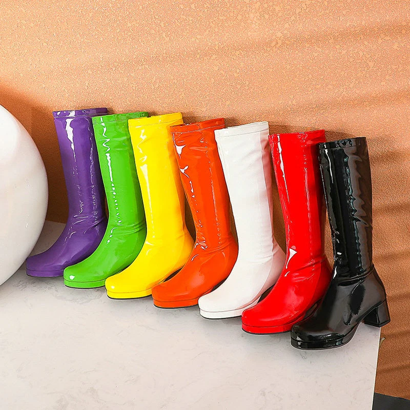 Leather Waterproof Knee High Boots 5-10.5 - Image 30