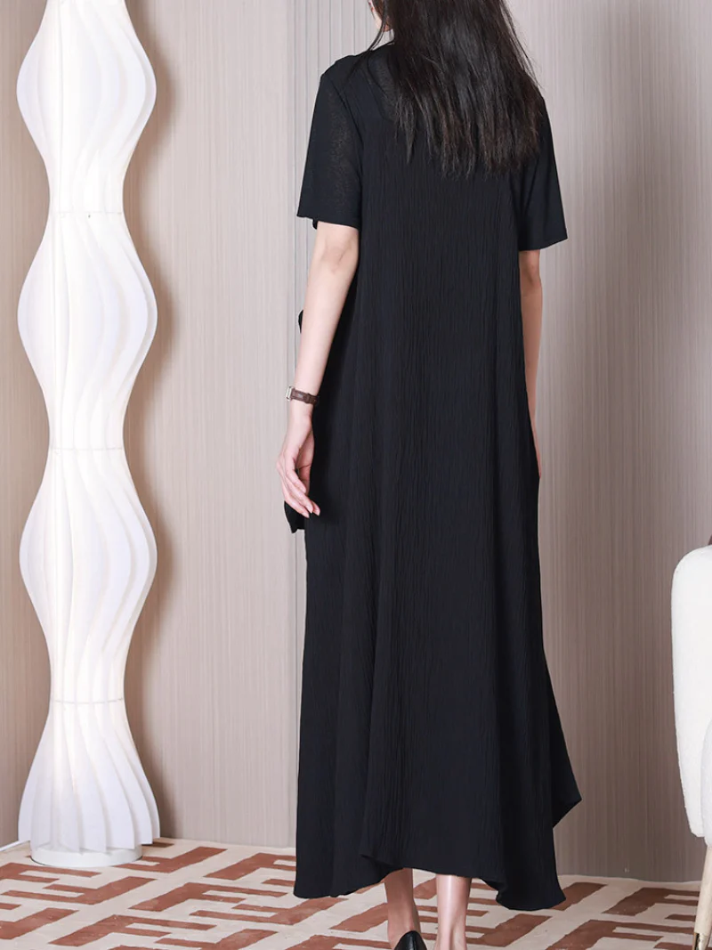 Like A Dream Round Neck A-line Dress - Image 7