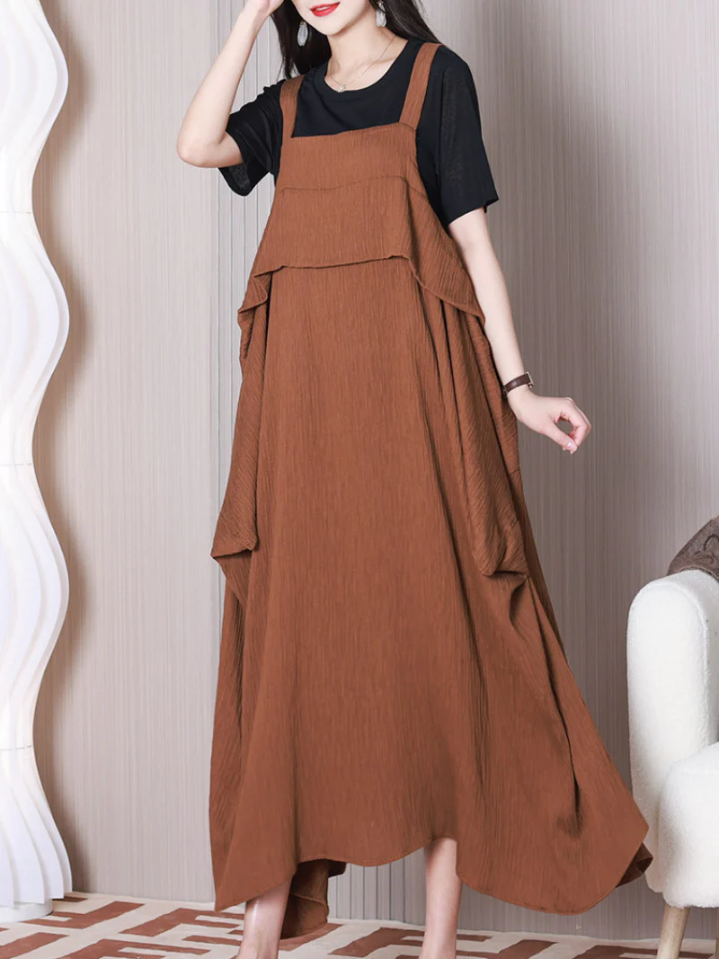 Like A Dream Round Neck A-line Dress - Image 8