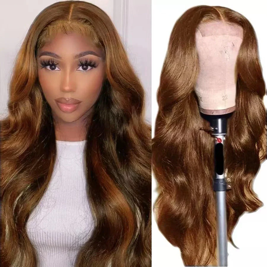 Long Curly Hair Light Blonde Big Waves African Lace Wig - Image 2