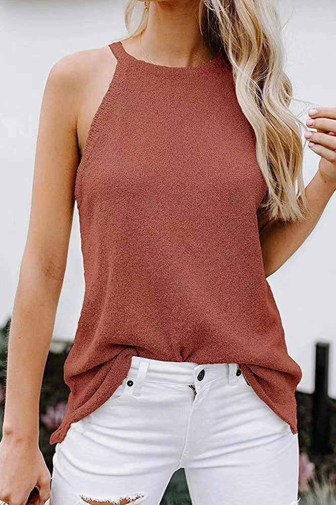 Long Knit Slit Tank - Image 10