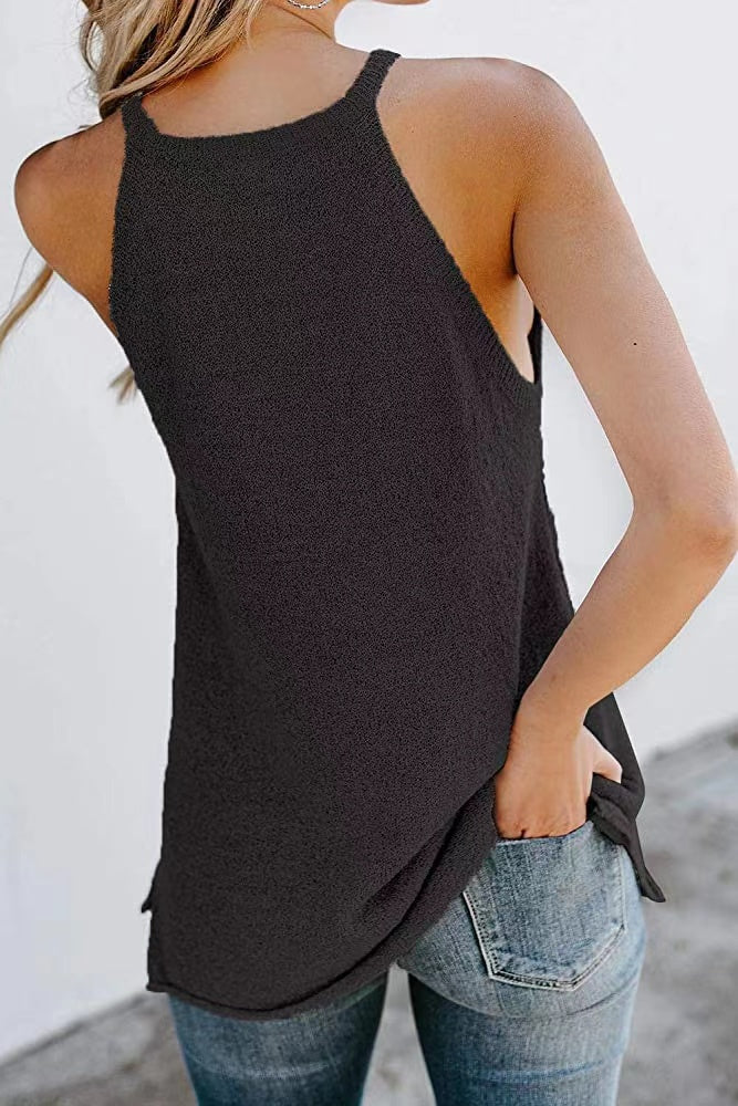 Long Knit Slit Tank - Image 3