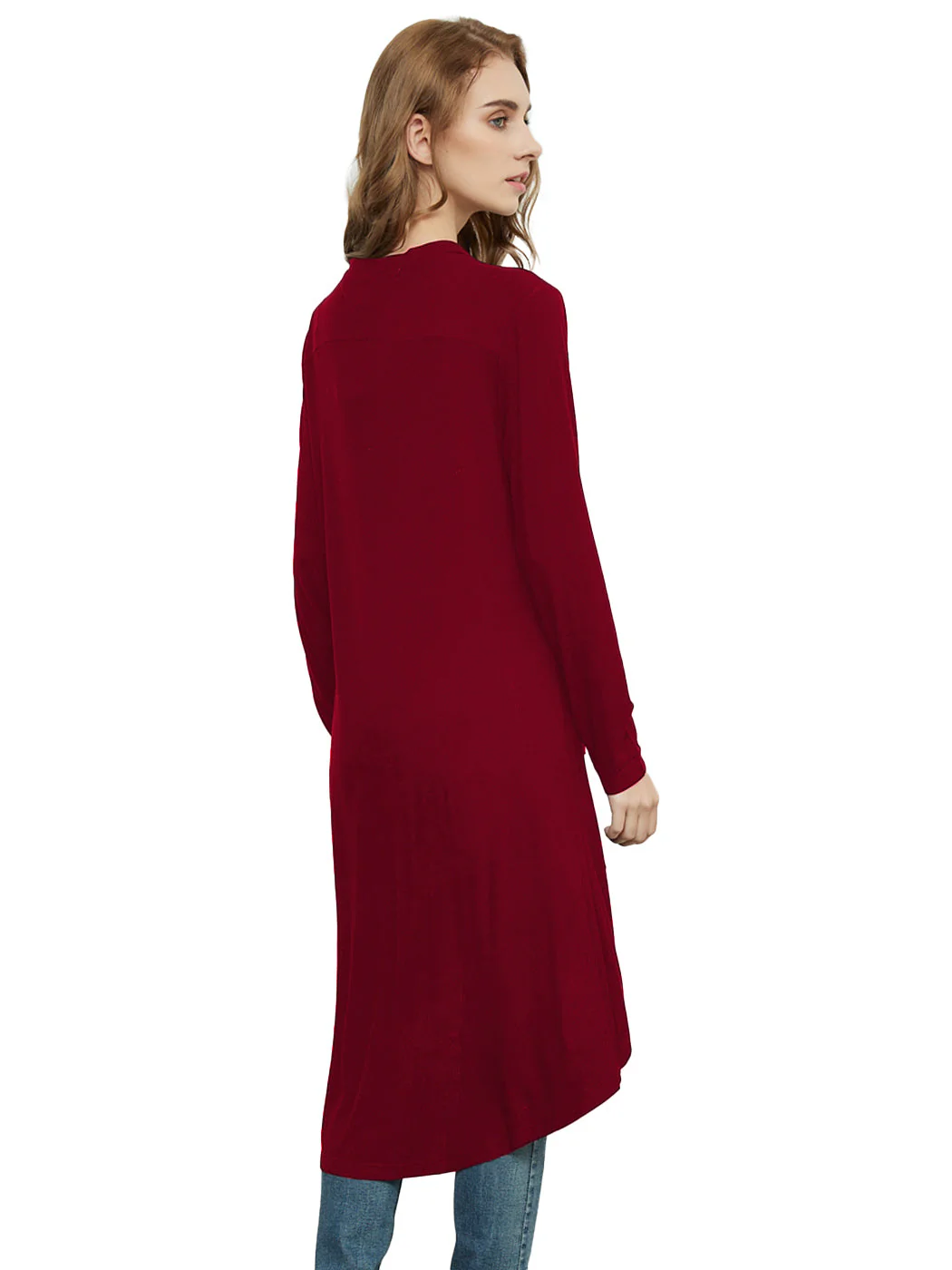 Long Sleeve Button Down Knit Ribbed Cardigan - Image 11