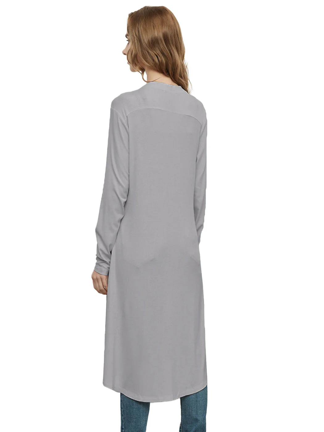 Long Sleeve Button Down Knit Ribbed Cardigan - Image 17