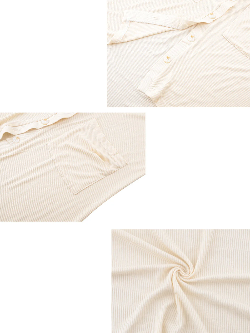 Long Sleeve Button Down Knit Ribbed Cardigan - Image 26
