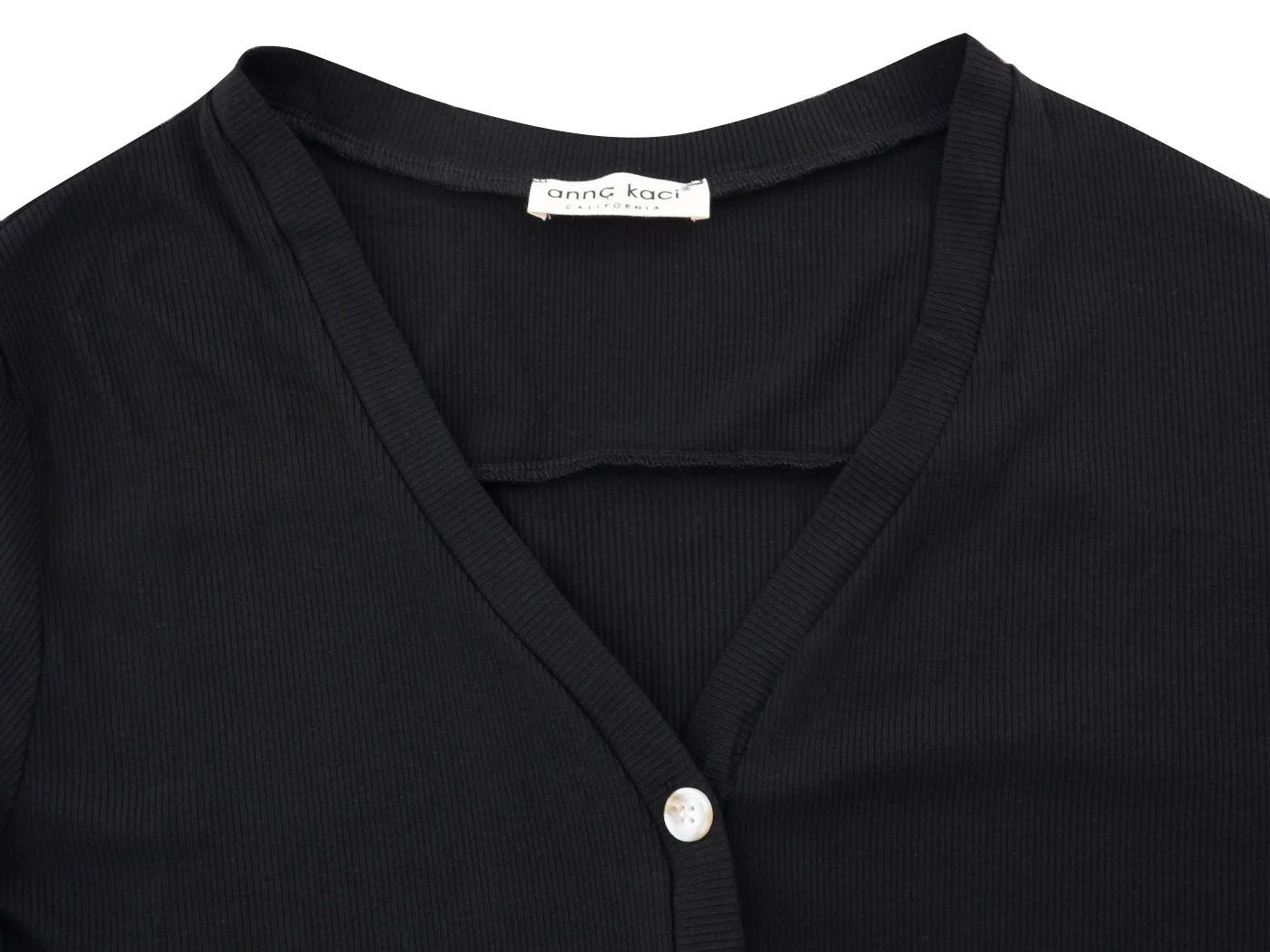 Long Sleeve Button Down Knit Ribbed Cardigan - Image 7