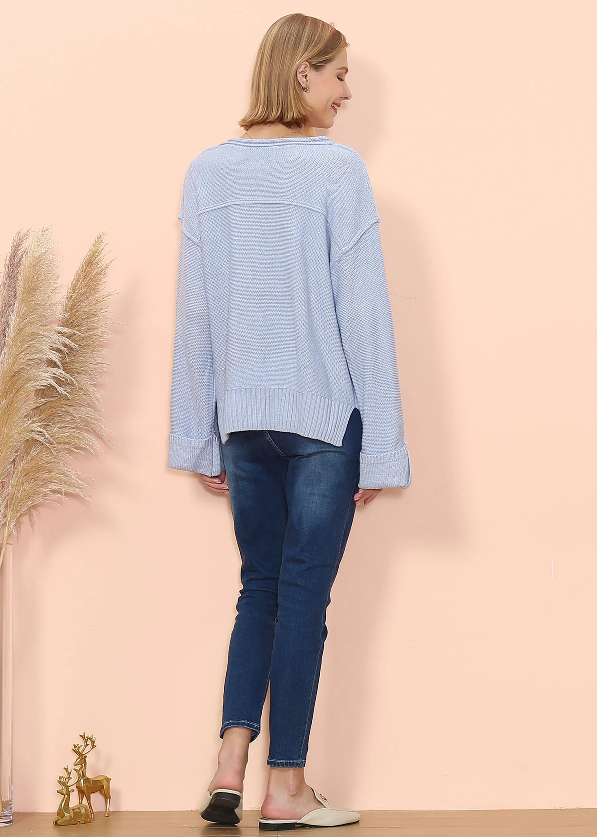Long Sleeve Folded Cuff Tee - Image 13