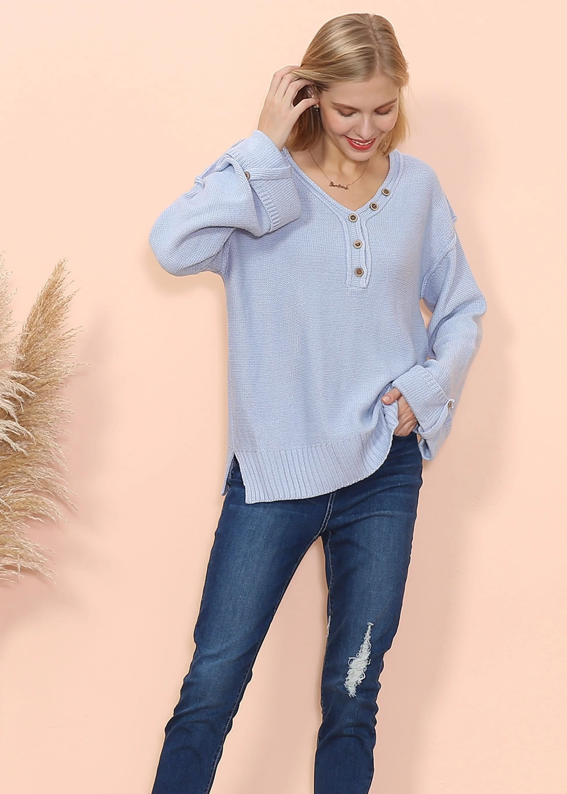 Long Sleeve Folded Cuff Tee - Image 16