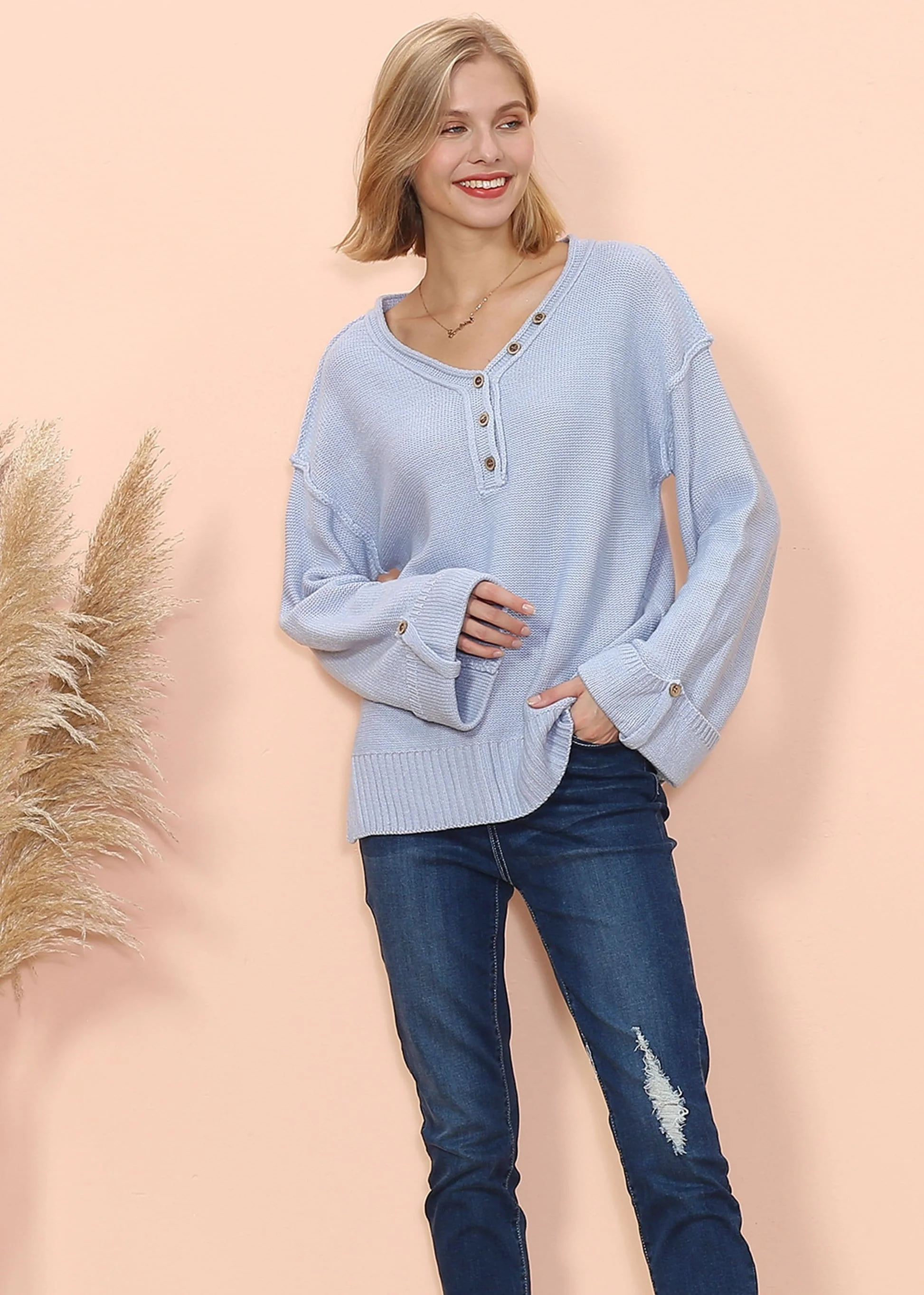 Long Sleeve Folded Cuff Tee - Image 18