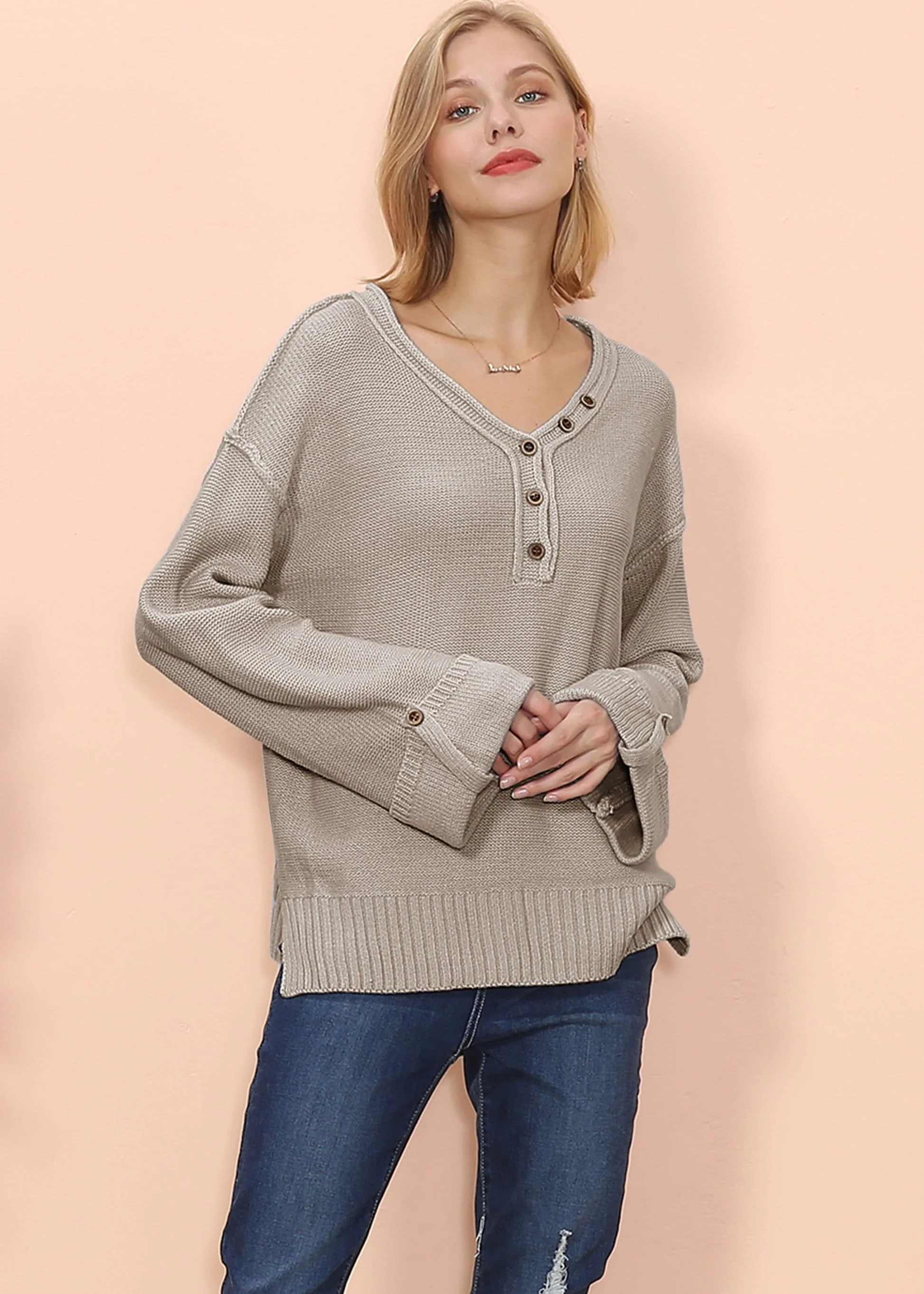 Long Sleeve Folded Cuff Tee - Image 5