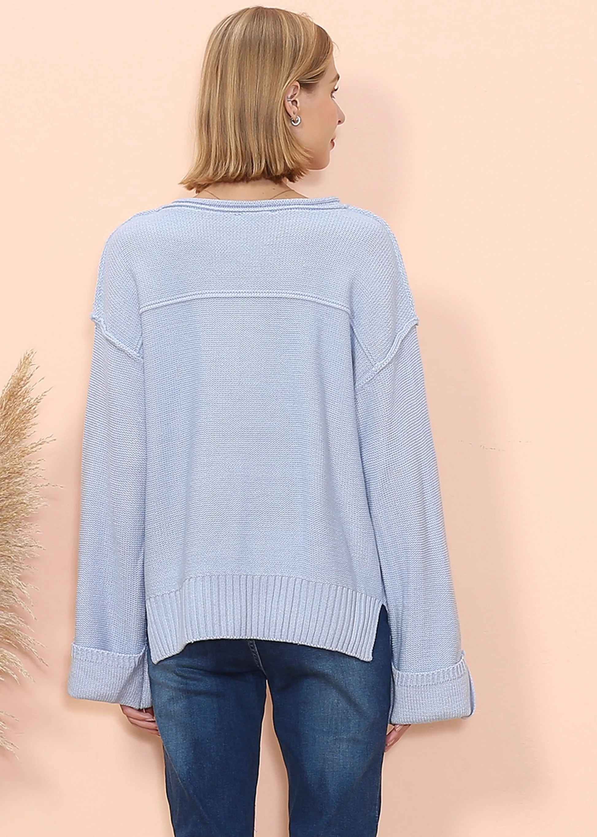 Long Sleeve Folded Cuff Tee - Image 9