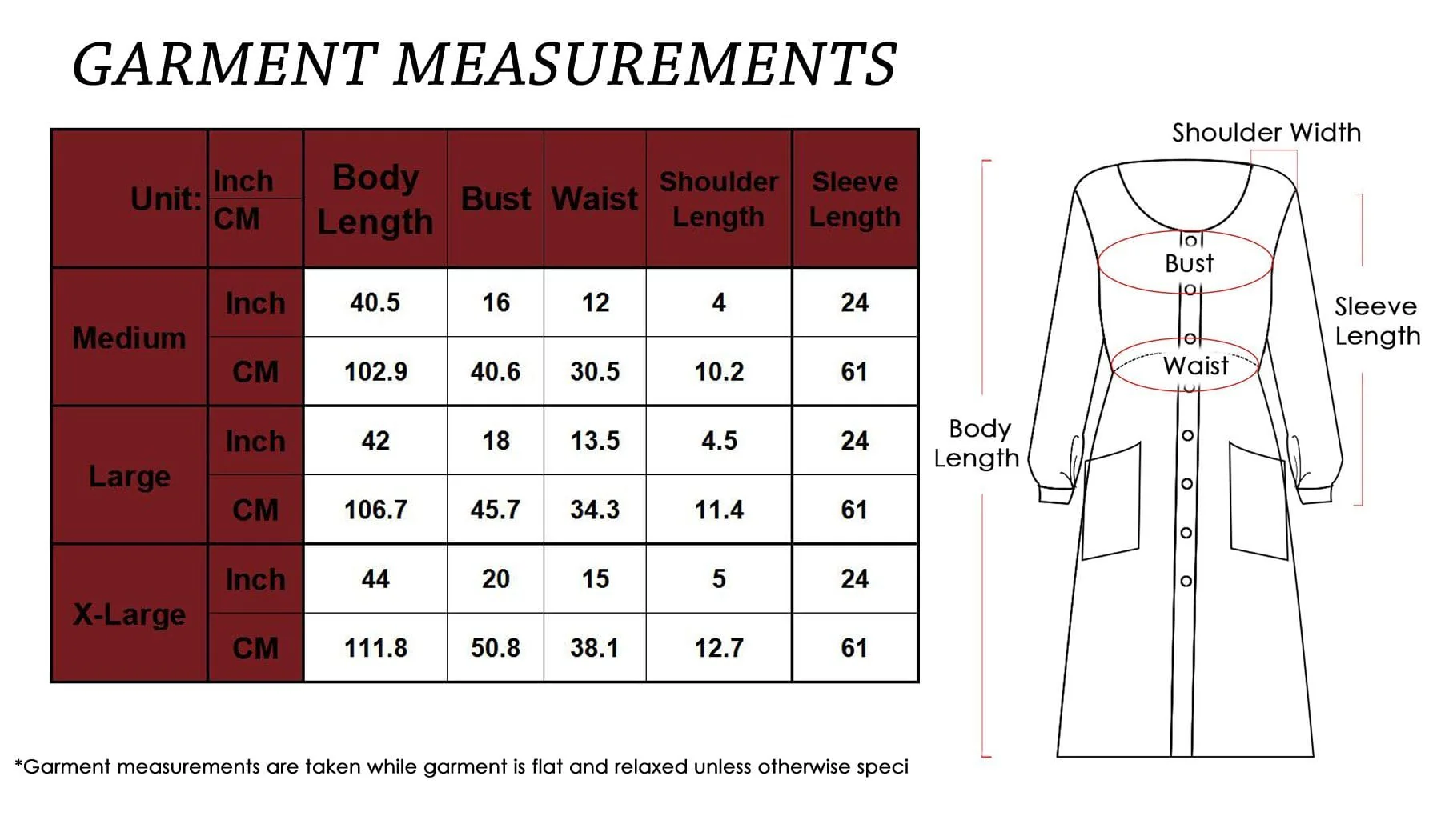 Long Sleeve Round Neck Button Dress With Pockets - Image 7