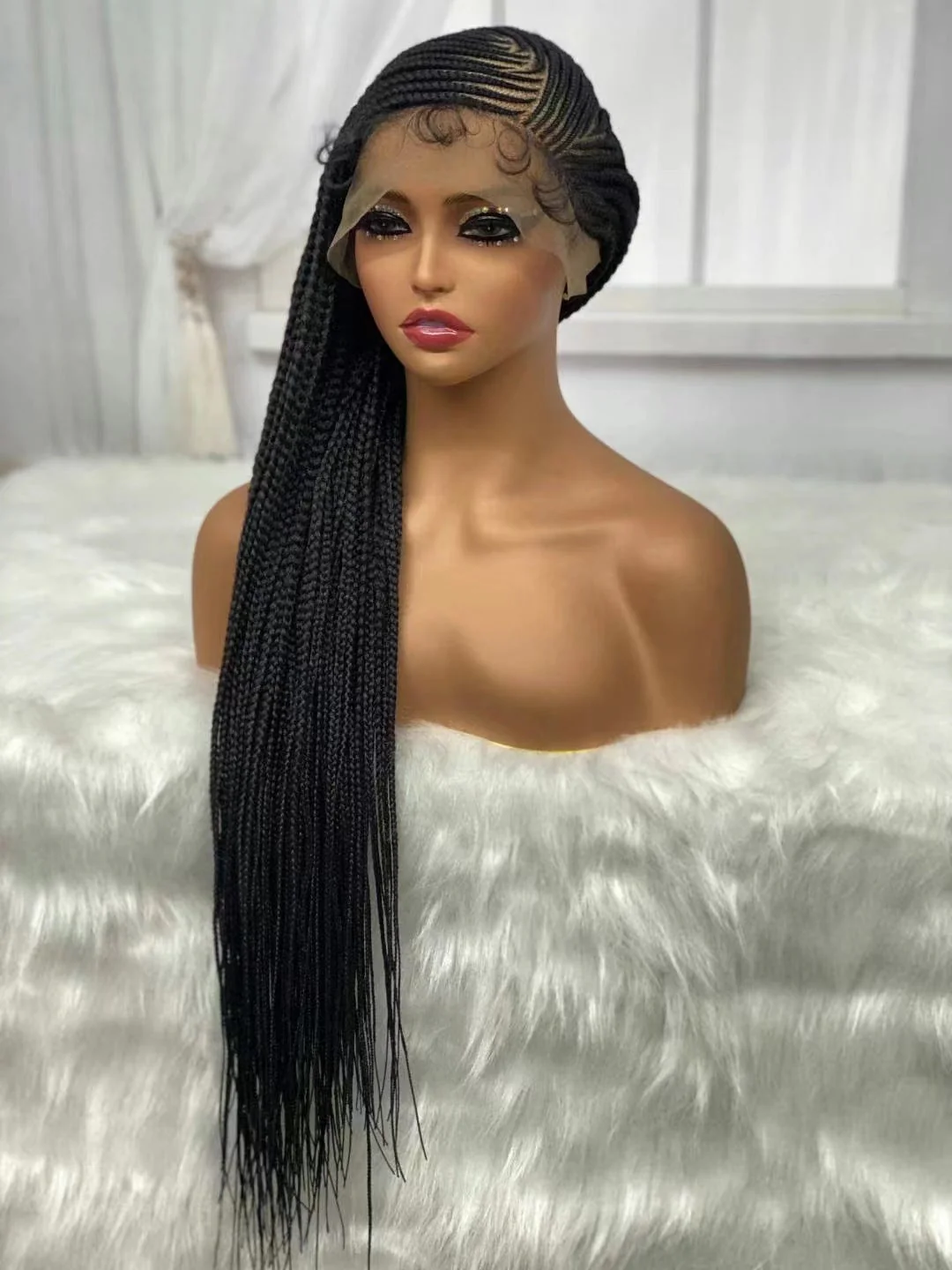 Long Straight Lace Chemical Fiber Wig Dreadlocks Headgear - Image 6