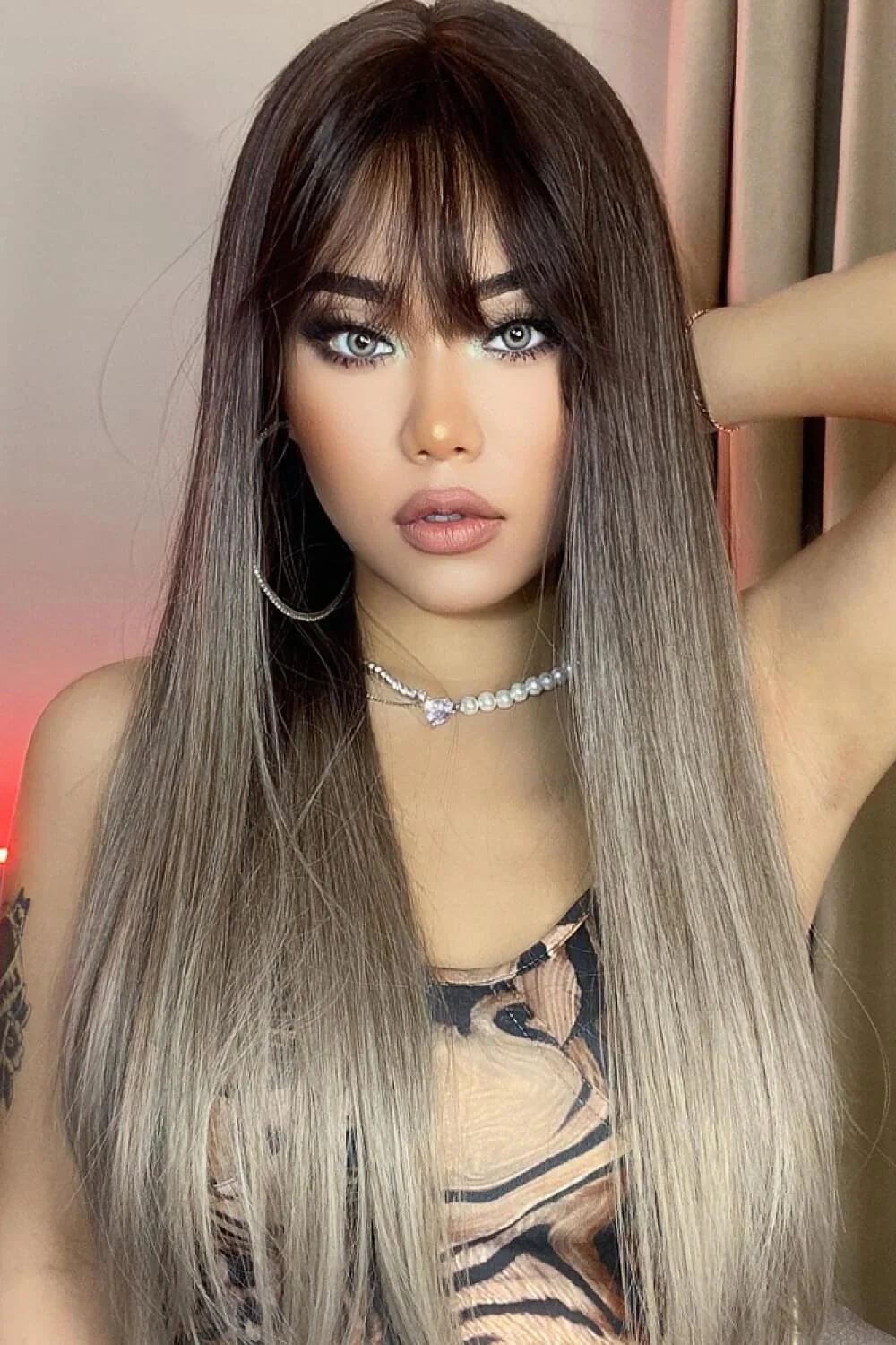 Long Straight Synthetic Wigs 26'' - Image 2