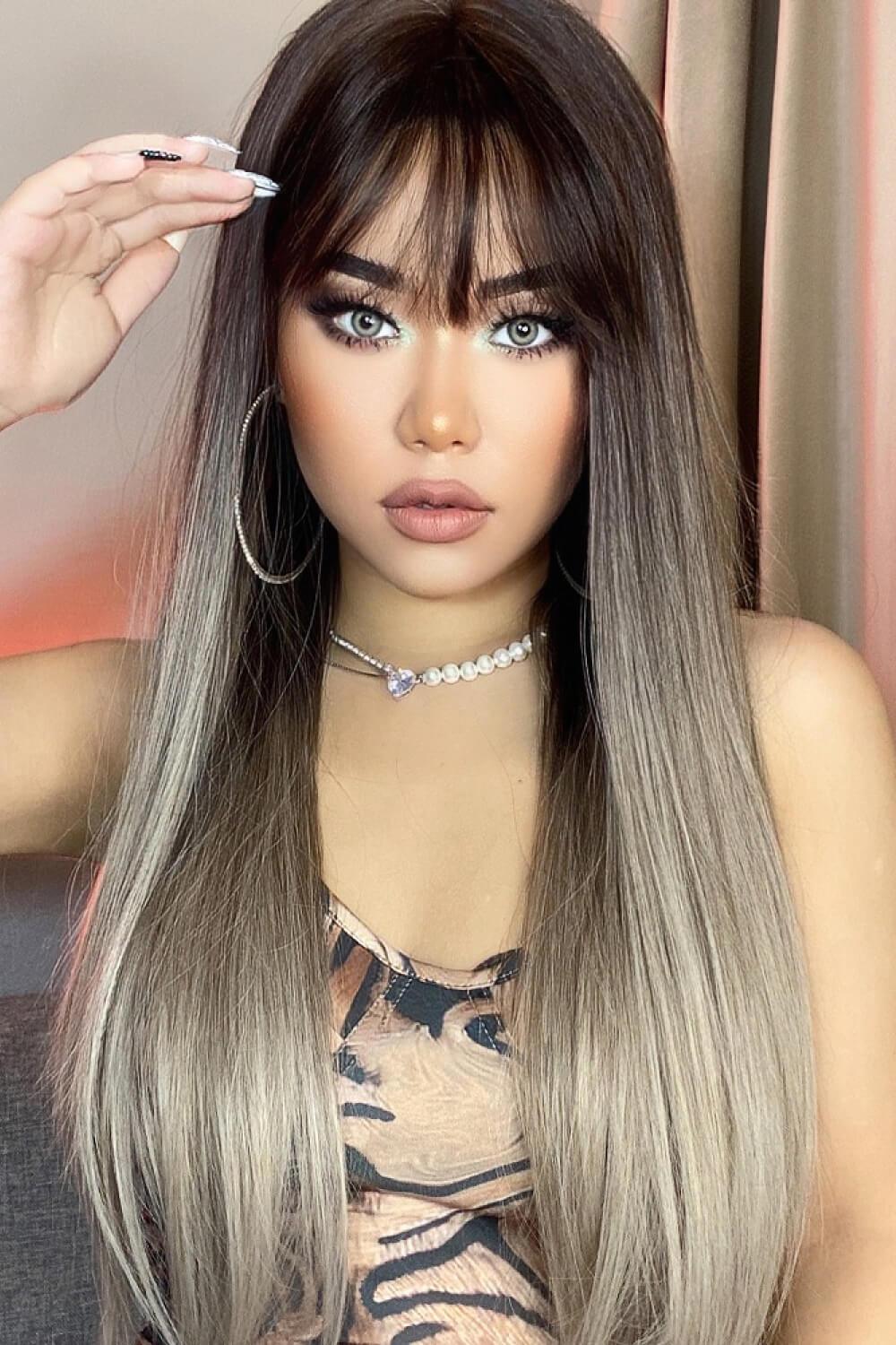 Long Straight Synthetic Wigs 26'' - Image 3