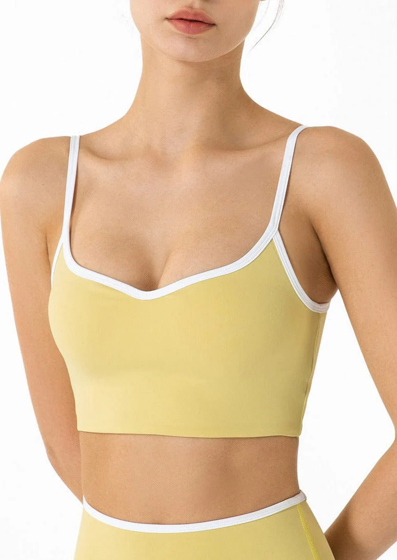 Longline Contrast Sports Bra - Image 4