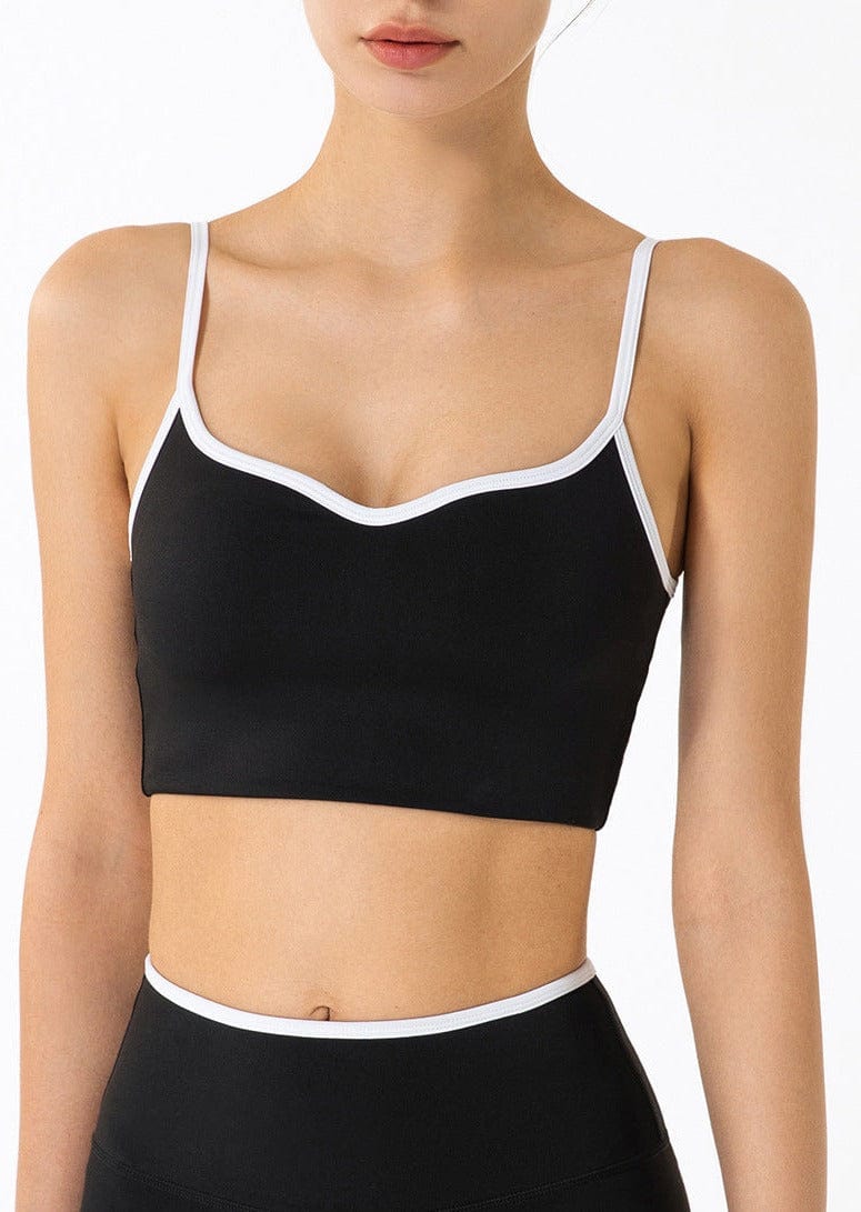 Longline Contrast Sports Bra - Image 6
